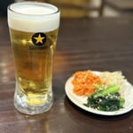 炭火焼肉 にく式 すすきの店 - ナムルの盛り合わせ