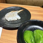 ウエスト - エビとピーマン(説明要らないか)