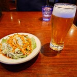 Masala Hut - サラダ&ビール