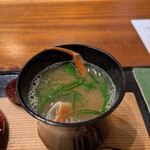 きはる - 蟹の殻のお味噌汁