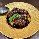 口福菜 亀吉 - 豚肉とチーズの濃厚黒酢豚