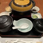 山翠 - 奥久慈軍鶏柳川鍋御膳