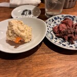 スタンド ローキー - 分かり難いが、タルタルの下にエビが7尾もいた！