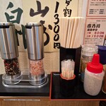 ジンギスカン 神の羊 - いろいろ調味料