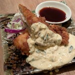 めし処 POOL - 生アジフライ