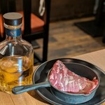 お肉一枚売りの焼肉店 焼肉とどろき 池袋東口店 - ファイヤーステーキ