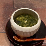 日本料理 「風花」 - わかめのあんかけ茶碗蒸し。