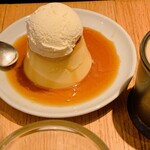 喫茶 檸檬の - プリン＋バニラアイス　¥500＋¥110