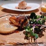 il RISTORANTINO EFFETTO - Antipast　小さな前菜　みやざき地鶏のコトレッタ