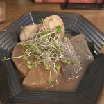 おじさんと日本酒 - 酒粕おでん　熱々じゃなかったのが残念