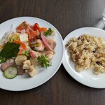 レストラン ラ・パレット - 洋風炊き込みご飯　2巡目のオードブル