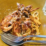 食堂Light - 大海老と3種のきのこのアラビアータ