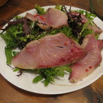 アヒルストア - 〆ブリのサラダ、ピンク・ペッパーで2