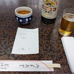 なか川 - ビールとお茶