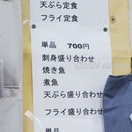 御食事処 友 - 壁メニュー(2025年11月)