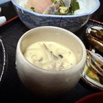 魚まさ - きのこの茶碗蒸し