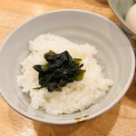 だしと麺 遊泳 - ごはん自家製佃煮付き