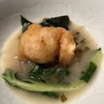 枸杞 - 鱈の白子のフリット・雲南百楽・広東白菜