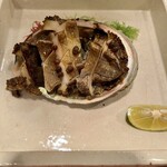 稲城 ヨロシク寿司 - 天然の鮑