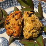 枸杞 - 左→卵の入ったメス　右→白子の入ったオス