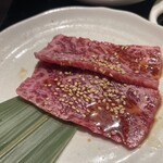 TOKYO焼肉ごぉ - 極上ロース(月見ダレ・一口おにぎり付)