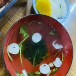 岬食堂 - 吸い物、お新香♫