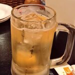 ランサーン - ラオラオ梅酒のソーダ割り。原酒はアルコール度数50％有り。