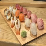 寿司 牡蠣 新宿スシエビス 新宿西口小滝橋通り - 