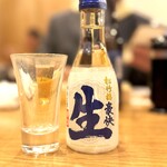 寿司居酒屋 日本海 - 追加で注文した日本酒（冷酒）：500円