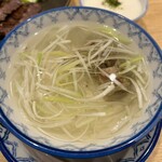 味の牛たん 喜助 - テールスープ