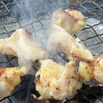 ふれあいの里 - 背肉のニンニク焼き◎