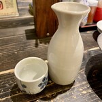 串じまん - 日本酒、熱燗。銘柄不明。