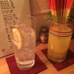 ニュー呑呑 - レモンサワーとシークァーサワー