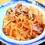 やぶ善 - 糸蒟蒻、玉葱、そして嬉しい"長葱"。