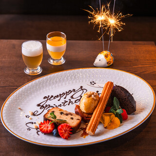 【誕生日・記念日などに】デザートプレート1,650円(税込)