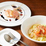 こだわり炭火焼鳥 ふらふら - イタリアンシェフがつくる生ハムチーズとペペロンチーノ