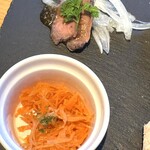 六感珈琲 - ローストビーフ＆キャロットラペ