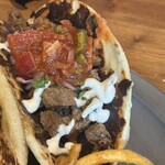 ブルー エントランス キッチン - 