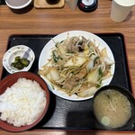 てっぺん食堂 - 「野菜炒め定食」¥1.000