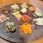 ペスカ 心斎橋店 - 前菜の盛り合わせ１人前分