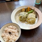 バルバルキッチンアメリ - ランチ：ロールキャベツ クリームソース(¥1,500)