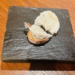 ペスカ 心斎橋店 - お付き出し　柿クリームチーズ