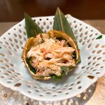 厨 花膳 - 毛ガニの味噌和え