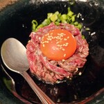 Kuroge Wagyu to Ginshari Niku no Takumi - Kuroge Wagyu Outside Skirt Yukke