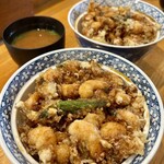 光村 - かき揚丼(ご飯少なめ)