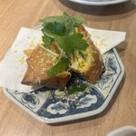 お晩酌 リベロ前 - 卵ベーコン春巻き