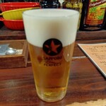 ワイン居酒屋 シャルボン - サッポロ黒ラベル生ビール