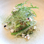 SMAAK - 炙りイカとタイ風クスクスの前菜