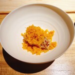 むら上 - 海老芋の揚げ物と自家製カラスミ