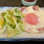 なか卯 - ベーコンエッグ